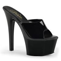 ASPIRE-601 Pleaser high heels platform slide black patent
