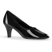 DIVINE-420 Pleaser Pink Label classic pump black patent