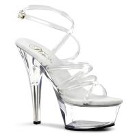 KISS-206 Pleaser high heels platform sandal clear