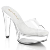 MARTINI-501 Fabulicious vegan ladies high heels platform slide clear