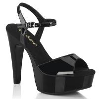 MARTINI-509 Fabulicious vegan Dmaen High Heels Plateausandaletten schwarz Lack