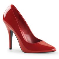 SEDUCE-420 erotische Pleaser High-Heels Stiletto Pumps rot Lack