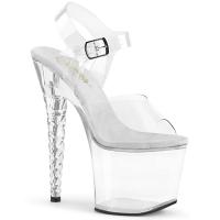 UNICORN-708 Pleaser high heels platform sandal transparent unicorn heel
