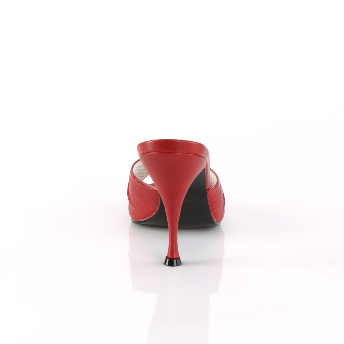 red slide on heels