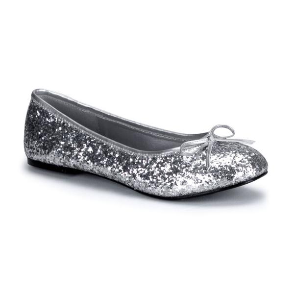 STAR-16G Funtasma ballet glitter flat bow fantasy fairy silver glitter