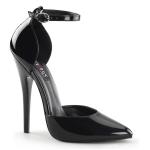 DOMINA-402 Devious high heels d-orsay pump black patent