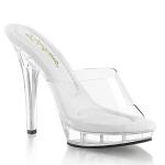 LIP-101 Fabulicious high heels platform slide transparent